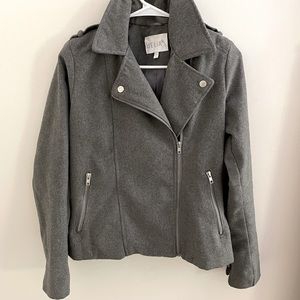 Girls felted moto jacket